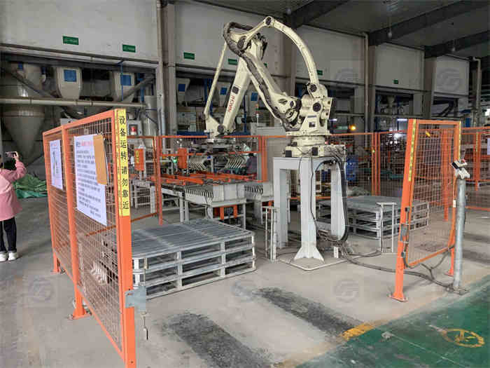 900bags/Hour High Efficiency Automatic Palletizer Machine NSK Bearing Robot Palletizer