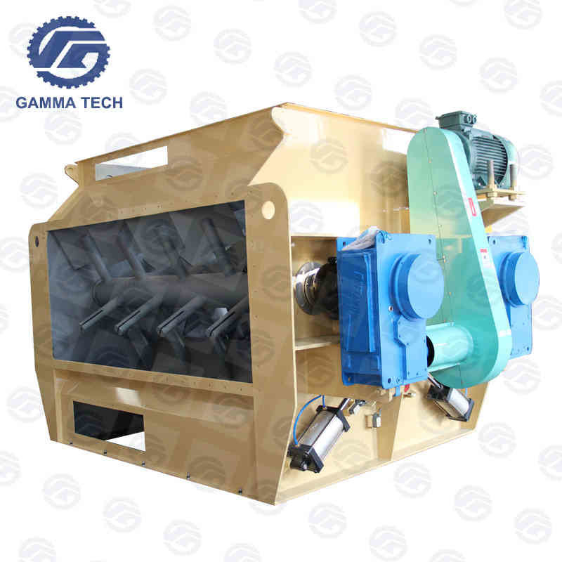 500kg/Batch 11KW Animal Feed Mixer Machine Double Shaft Stainless Steel Ribbon Blender